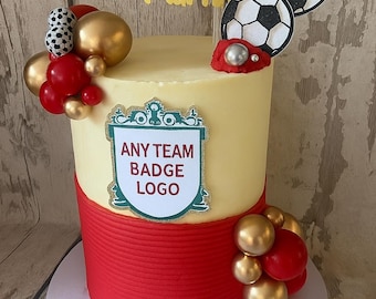 Adornos para cupcakes con temática de fútbol, Set de adornos para tartas de fútbol, Adornos para tartas de fútbol