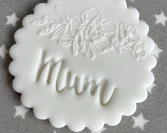 Décorations de cupcakes fondant personnalisées / N'importe quel nom de décoration pour Cupcakes / Décorations pour cupcakes comestibles / Décorations pour cupcakes / Décorations comestibles / Décoration pour maman