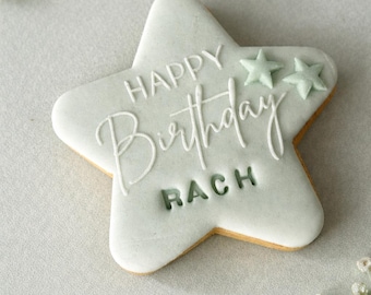 Galletas de azúcar personalizadas para cumpleaños / Regalos de galletas personalizadas y detalles para fiestas / Galletas personalizadas
