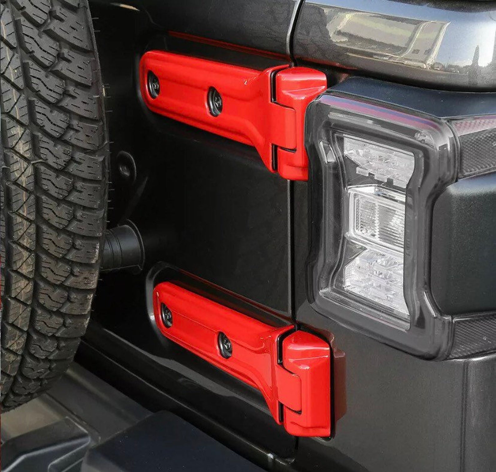 Car Spare Tire Tailgate Door Hinge Cover Trim for Jeep Etsy
