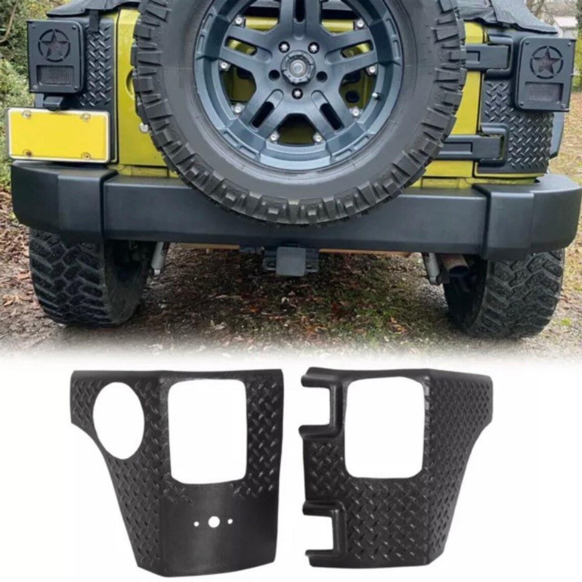 Jeep Wrangler JK 0718 Arrière Corner Guards Body Armor Corner Etsy