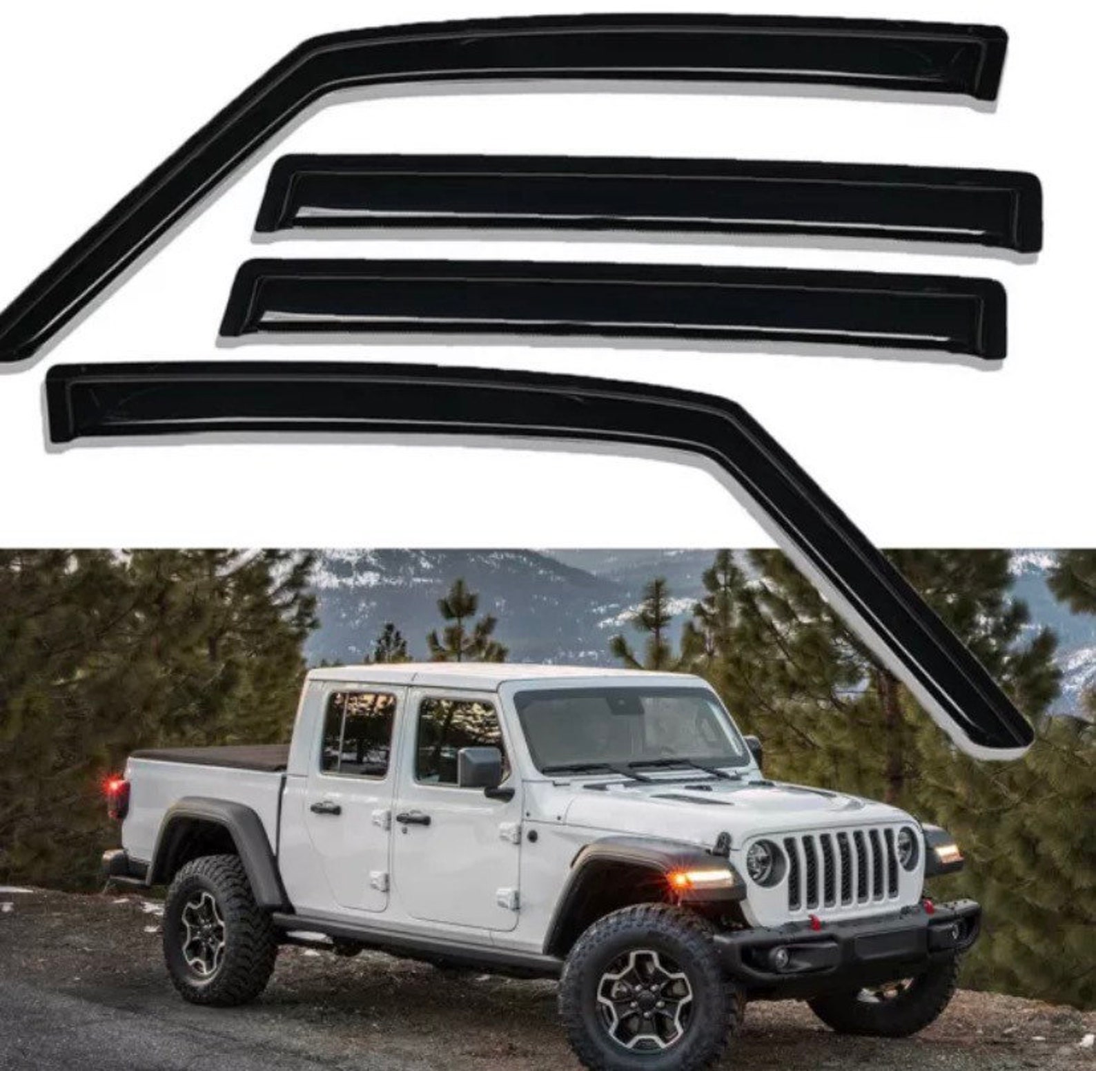 Window Vent Visor for 20182021 Jeep Wrangler JL Unlimited / Etsy