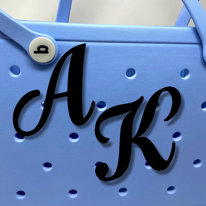 BOGLETS -  Decorative Bogg Bag Alphabet Lettering - Personalize your Tote Bag with 3D Printed Alphabet letters - Customize your Bogg Bag 