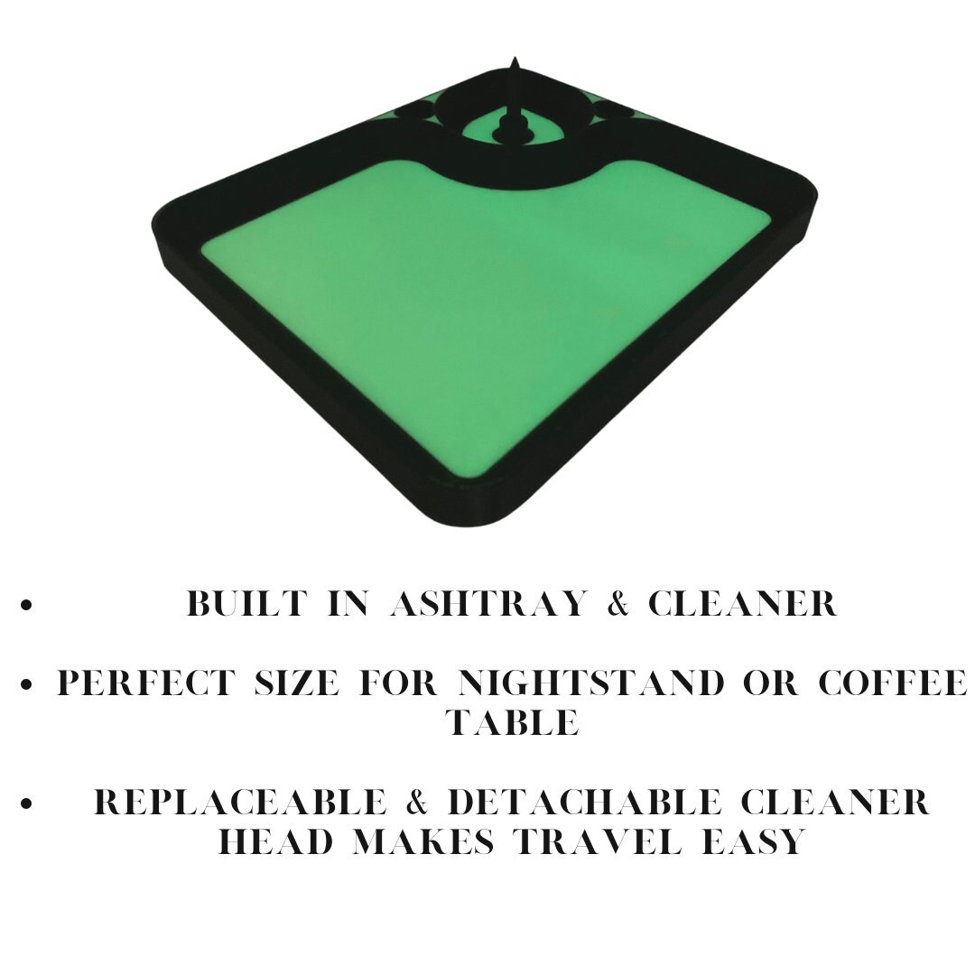 Ashtrays Glow in the Dark Rolling Tray & Ashtray Large Size Art