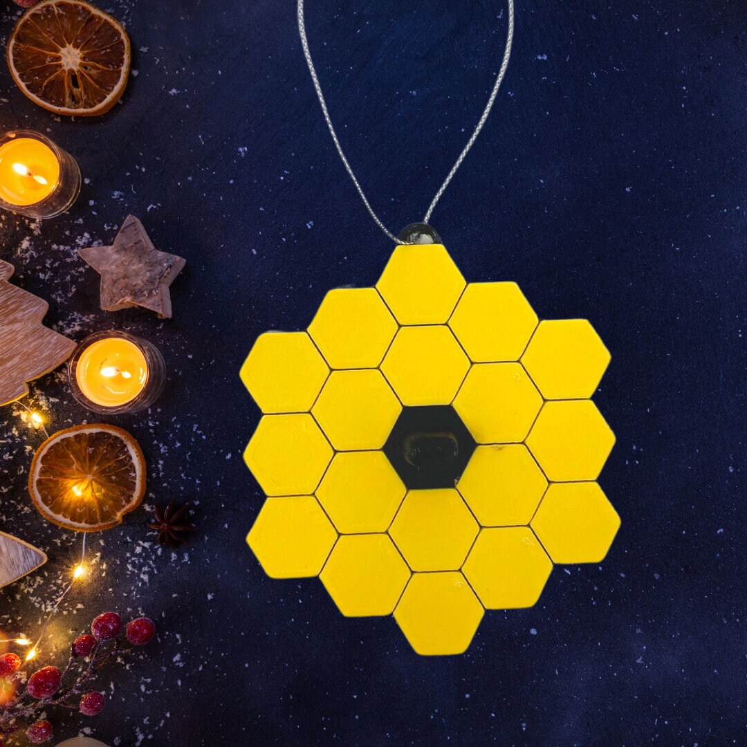 James b Telescope Holiday Ornament for Space, Satellite, Science and