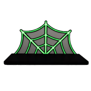 Spider Web Floating Shelf | Spooky Halloween Decor Shelf | 9&quot; Wide x 5&quot; Deep | Made in USA