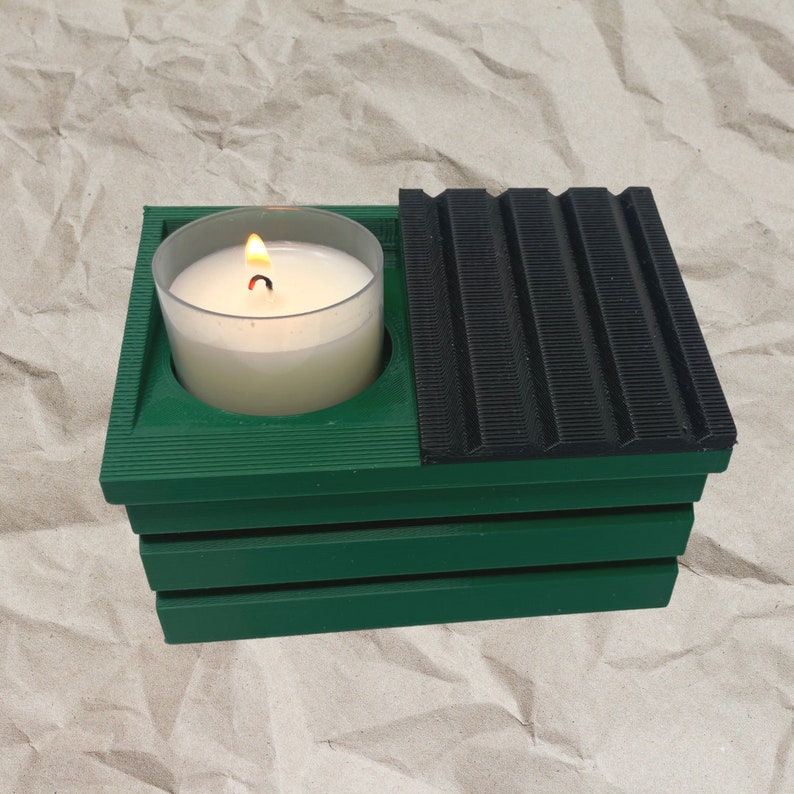 Dumpster Fire Tea Light Candle Holder Funny Dumpster Replica Etsy