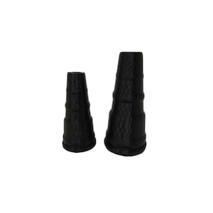 May include: Two black plastic cone-shaped adapters of different sizes.