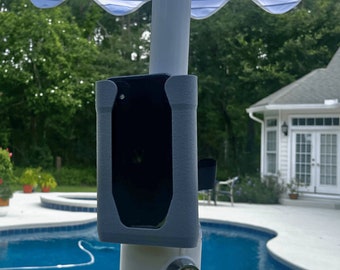 Universal Phone Holder with Strap On Design | Phone Mount for Boats, Golf Carts, Pool Umbrellas, Strollers & More