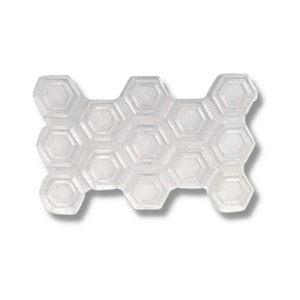 Clear Snowboard Stomp Pad - Hexagon Pattern - Specialized Stomp Pad Designed for Better Grip & Adhesion to Snowboards