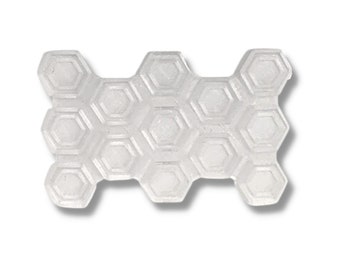 Clear Snowboard Stomp Pad - Hexagon Pattern - Specialized Stomp Pad Designed for Better Grip & Adhesion to Snowboards