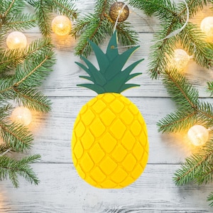 Pineapple Christmas Ornament - Decorative Holiday Ornament - Made in the US!