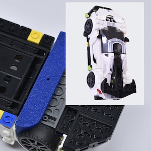 Collectible Car Display Wall Mount | Low Profile Design Compatible with Lego Car Models | Display Cars by Wheels on Wall