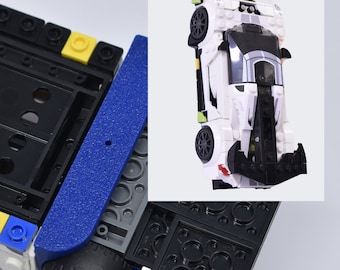 Collectible Car Display Wall Mount | Low Profile Design Compatible with Lego Car Models | Display Cars by Wheels on Wall