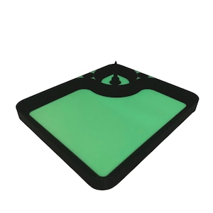 Glow in the Dark Rolling Tray & Ashtray - Large Size