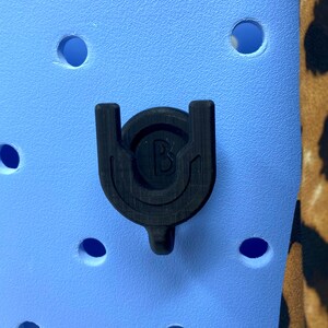 BOGLETS - Phone Holder Socket Mount Charm Accessory - Keep your Phone Handy with your Tote Bag - Black