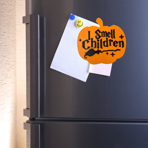 Ich rieche Kinder Kürbis Kühlschrankmagnet - Hokus Pokus inspirierter Magnet für Halloween oder Spooky Party Dekoration - Made in USA!