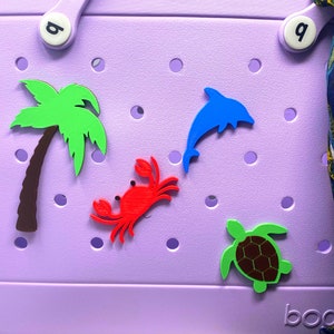 BOGLETS - Bogg Bag BEACH Charm Accessories - Decorative Charms perfect for you to personalize your bag.