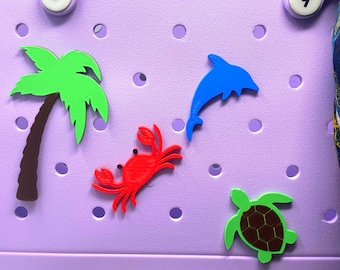 BOGLETS - Bogg Bag BEACH Charm Accessories - Decorative Charms perfect for you to personalize your bag.