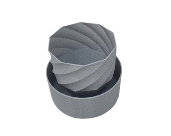 Self-Watering Planter with Spiral Design - Indoor/Outdoor Planter Pot for Succulents, Flowers, or Herbs - Decorate Home or Office