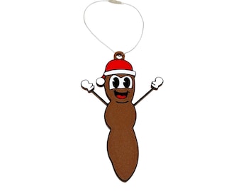 Mr. Poo with Santa Hat Funny Gag Gift Christmas Ornament | Perfect Dirty Santa Gift Holiday Ornament | Made in USA