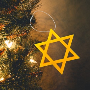 Jewish Star of David Christmas Ornament is Perfect for Holiday Decoration for your  Christmas Tree. - Made in the USA!