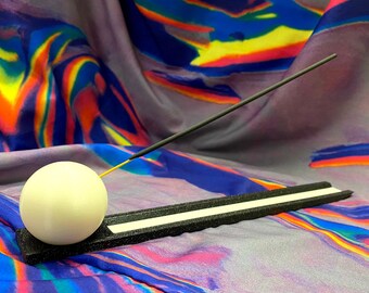 Glow in the Dark Incense Holder - Incense Burner and Ash Catcher for Meditation and Home Decor - Made in the USA