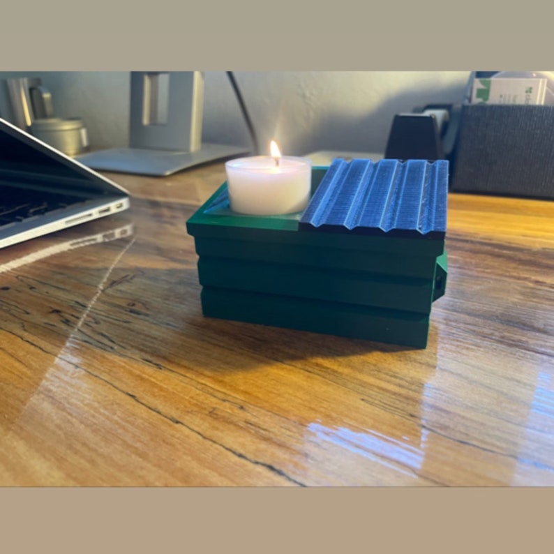 Dumpster Fire Tea Light Candle Holder Funny Dumpster Replica Etsy