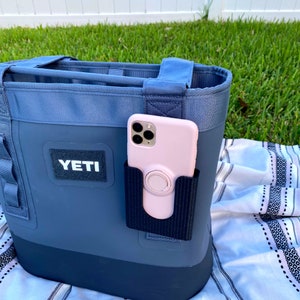 Phone Holder Attachment Compatible with Soft Yeti Coolers & Backpacks with Straps - Holds Your Phone in Place - Made in USA!