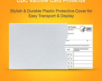 CDC Vaccination Card Protector - Stylish & Durable Plastic Protective Sleeve  for Easy Transport and Display - 3 Unique Colors - Etsy