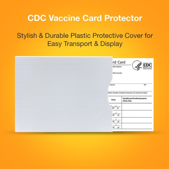 CDC Vaccination Card Protector - Stylish & Durable Plastic Protective Sleeve  for Easy Transport and Display - 3 Unique Colors - Etsy