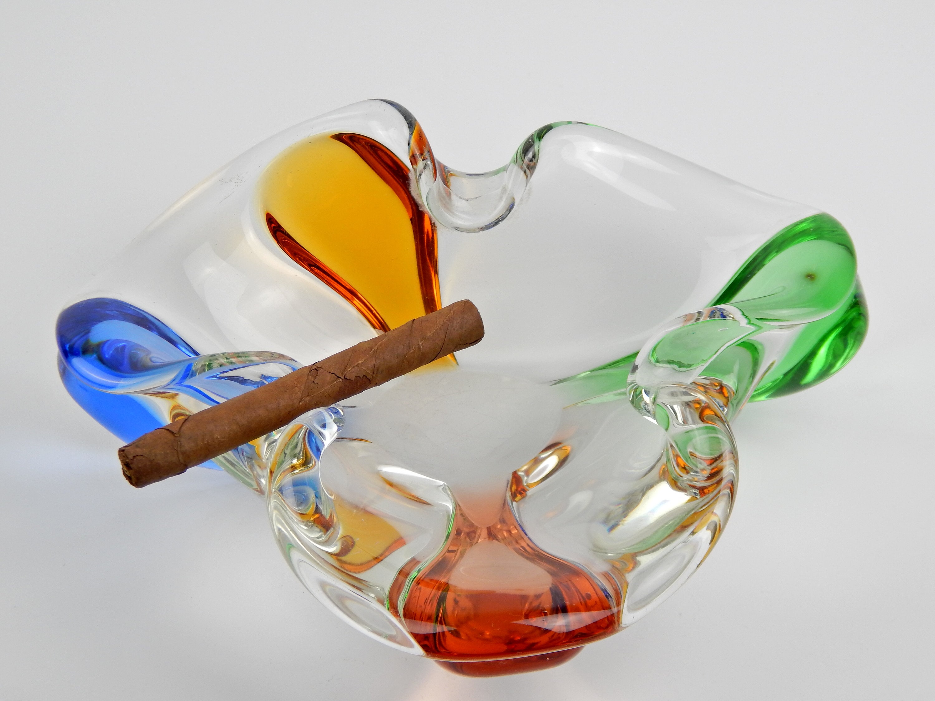 Classic Aschenbecher Glas für 4 Zigarren/Zigarillos (523562)
