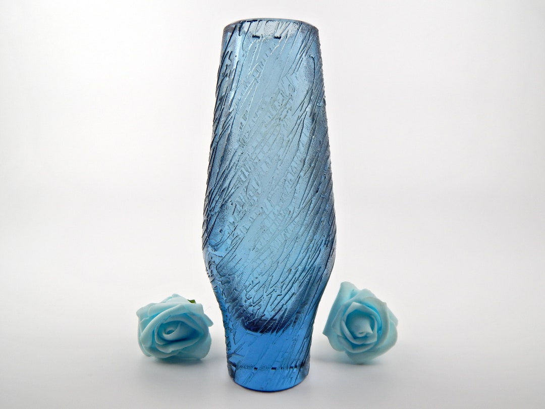 Blue Vase Designed by Josef Hospodka Beautiful Shape Collectable for