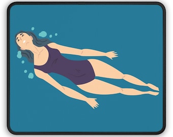 Swimming Calm Mouse Pad - Peaceful Ocean Lifestyle Desk Decor