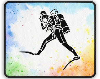 Diving Motion Mouse Pad - Ocean Exploration Desk Decor