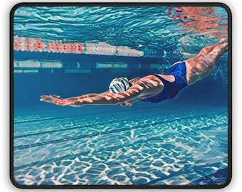Swimming Glide Mouse Pad - Calm Water Lifestyle Desk Decor
