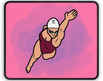 Swimming Power Mouse Pad - Confident Water Lifestyle Desk Decor