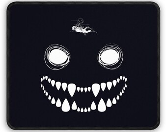 Dark Diving Mouse Pad - Playful Ocean Depth Desk Decor