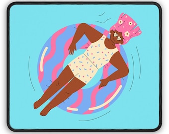 Floating Swim Mouse Pad - Relaxed Water Lifestyle Desk Decor