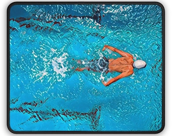 Swimming Flow Mouse Pad - Calm Water Lifestyle Desk Decor