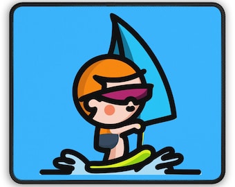 Cute Surf Mouse Pad - Fun Ocean Lifestyle Desk Decor