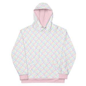 Casual Himekaji Pastel Tattersall Hoodie