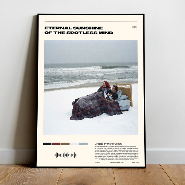 Eternal Sunshine of the Spotless Mind / Michel Gondry / Digital Download Minimalist Movie Poster (A4/A3/A2/24x36" etc.) - Vintage Retro Art