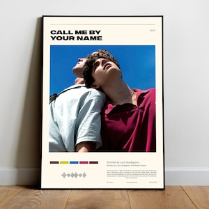 Call Me By Your Name / Luca Guadagnino / Digital Download Minimalist Movie Poster (A4/A3/A2/24x36" etc.) - Vintage Retro Art, Wall Art