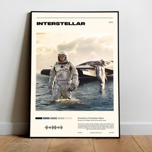 Interstellar / Christopher Nolan / Digital Download Minimalist Movie Poster (A4/A3/A2/24x36" etc.) - Vintage Retro Art Print, Wall Art