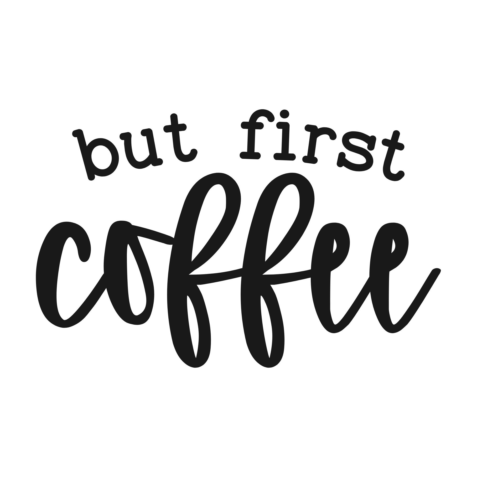 But First Coffee Decal Coffee Decals Coffee Sayings Coffee Etsy
