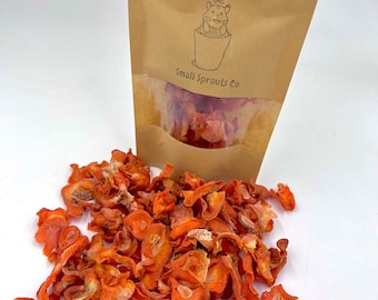 Sliced Dried Carrots Treats Forage Toppers Hamsters Rabbits Guinea Pigs Rats Small Animals