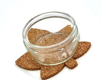 Cork Leaf Trivet: Natural Rodent & Hamster Chew Toy