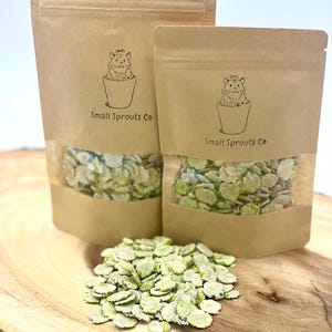 Healthy Organic Pea Flakes Treats Hamsters Guinea Pig Rabbit Treats image 2