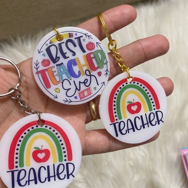 Keychain teachers day, llaveros para día del maestro , teacher day gifts , best teacher ever gifts, custom keychain, teacher appreciation